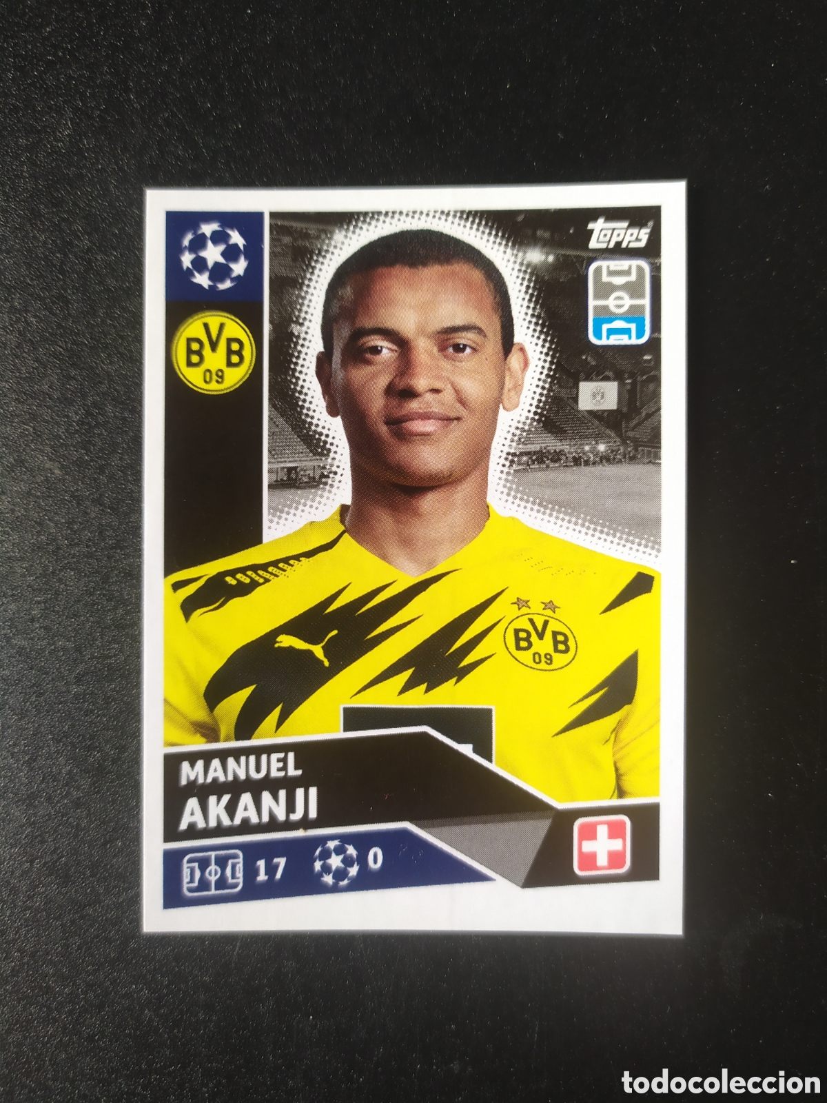 Cromos de F&uacute;tbol: UEFA Champions League 2020 2021 20 21 stickers topps Akanji n&deg; 4 Borussia Dortmund