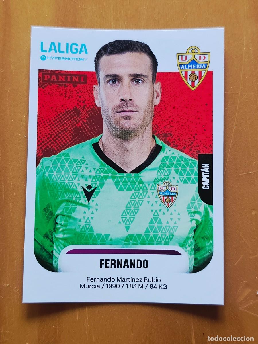 Cromos de F&uacute;tbol: 24 Fernando Mart&iacute;nez, Capit&aacute;n, UD Almer&iacute;a, Liga Hypermotion 2&ordf; Divisi&oacute;n, Panini 2025 2026 25 26