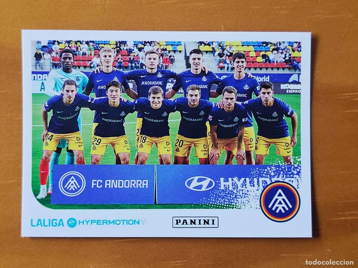 Cromos de F&uacute;tbol: 41 Foto equipo alineaci&oacute;n FC Andorra, Liga Hypermotion 2&ordf; Divisi&oacute;n, Panini 2025 2026 25 26