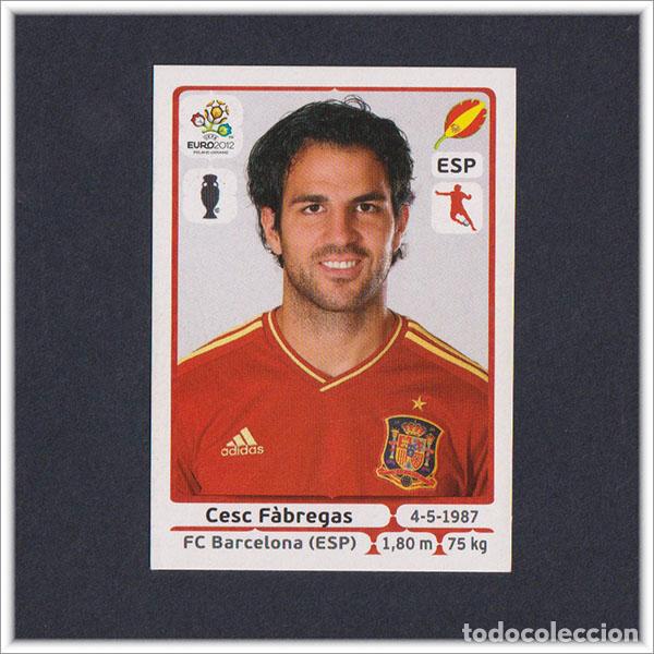 Cromos de F&uacute;tbol: UEFA EURO2012 EUROCOPA 2012 12 PANINI CESC FABREGAS N&ordm; 298 ESPA&Ntilde;A POLAND-UKRAINE EURO ALBUM F&Uacute;TBOL