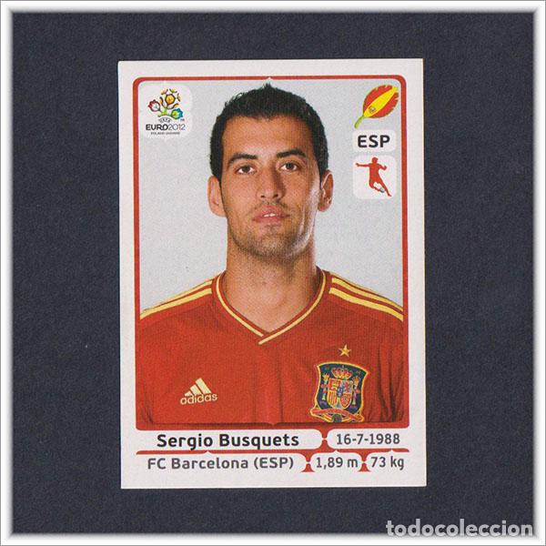 Cromos de F&uacute;tbol: UEFA EURO2012 EUROCOPA 2012 12 PANINI SERGIO BUSQUETS N&ordm; 295 ESPA&Ntilde;A POLAND-UKRAINE EURO ALBUM F&Uacute;TBOL