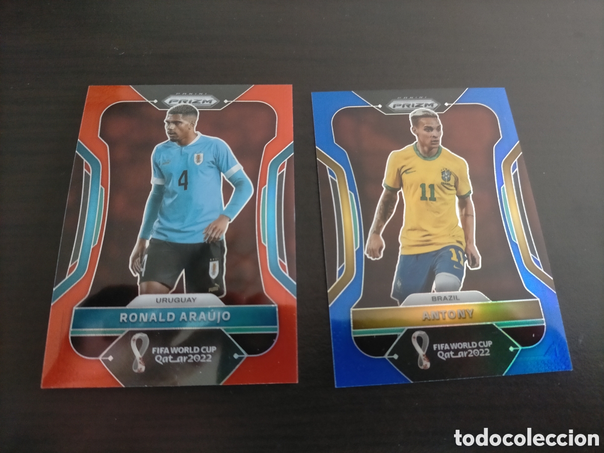 Football Stickers: Lote cromos Panini prizm world cup Qatar mundial 2022 Antony Araujo numeradas FC Barcelona Betis