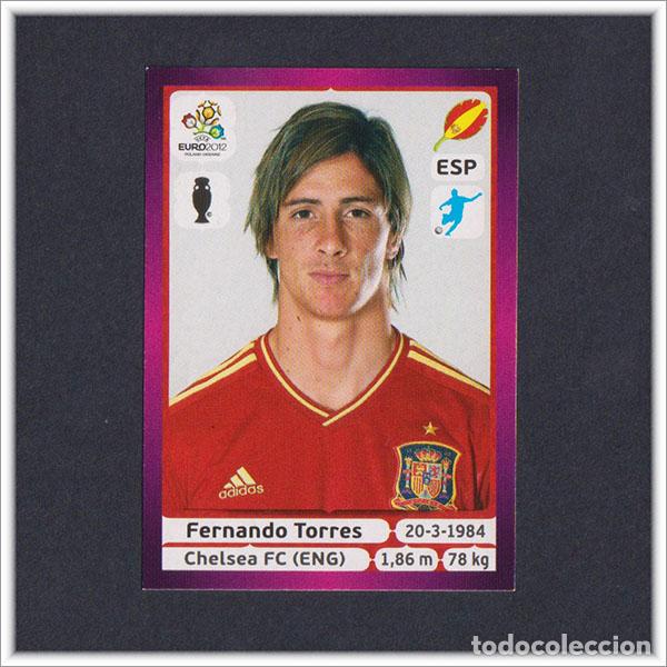 Cromos de F&uacute;tbol: UEFA EURO2012 EUROCOPA 2012 12 PANINI FERNANDO TORRES N&ordm; 305 ESPA&Ntilde;A POLAND-UKRAINE EURO ALBUM F&Uacute;TBOL