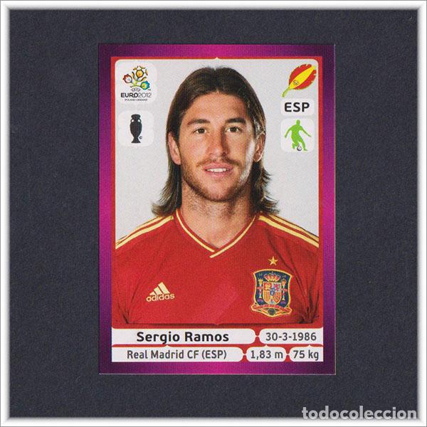 Cromos de f&uacute;tbol: EURO2012 POLAND UKRAINE PANINI SERGIO RAMOS N&ordm; 291 ESPA&Ntilde;A ALBUM EURO 2012 EUROCOPA POLONIA UCRANIA