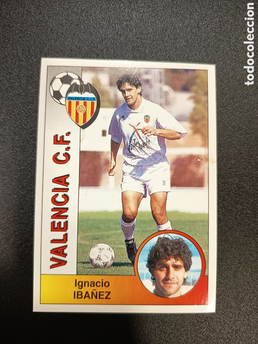 Cromos de Futebol: Cromo Valencia C.F n&ordm; 310 Ignacio Ib&aacute;&ntilde;ez Liga de Futbol Profesional Panini 94-95 1994 1995 SIN PEGAR