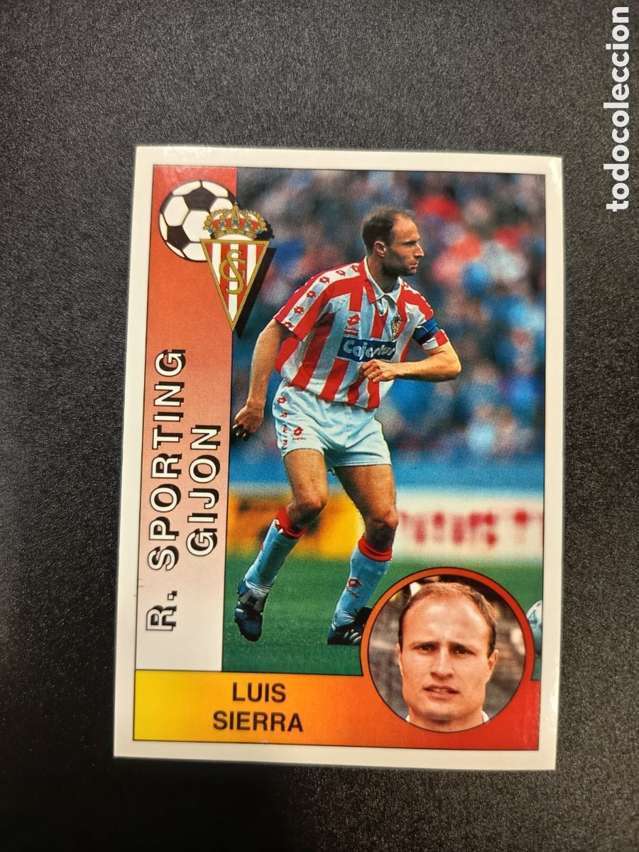 Cromos de F&uacute;tbol: Cromo Sporting Gij&oacute;n n&ordm; 275 Luis Sierra Liga de Futbol Profesional Panini 94-95 1994 1995 SIN PEGAR
