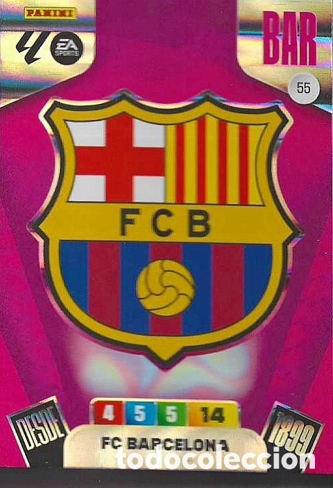 Cromos de F&uacute;tbol: 55.- ESCUDO (BARCELONA) ADRENALYN XL LIGA 2025/26 (PANINI)
