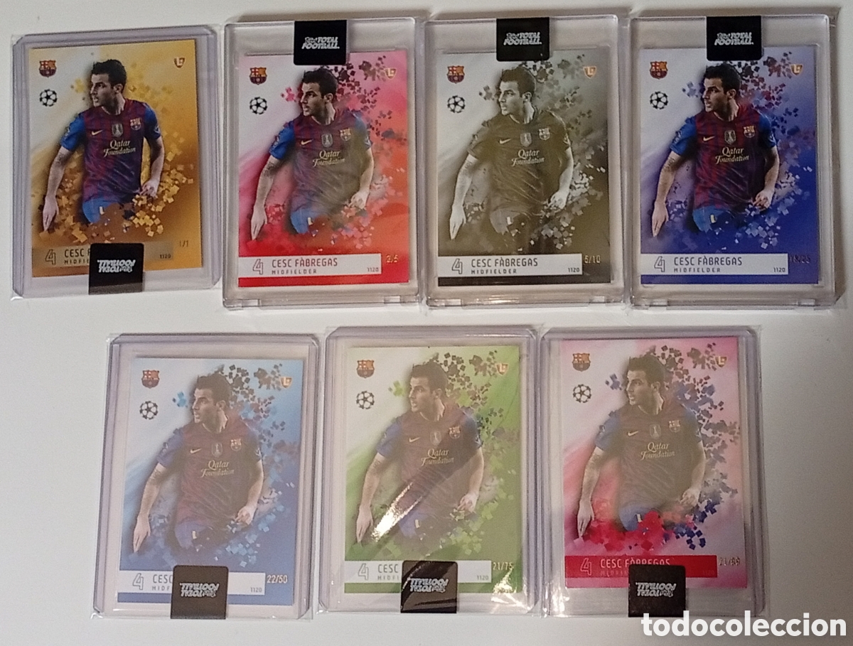 Cartes &agrave; collectionner de Football: 1120 CESC FABREGAS BARCELONA FULL RAINBOW ⚽ TOPPS TOTAL FOOTBALL 24 25 2024 2025 ⚽