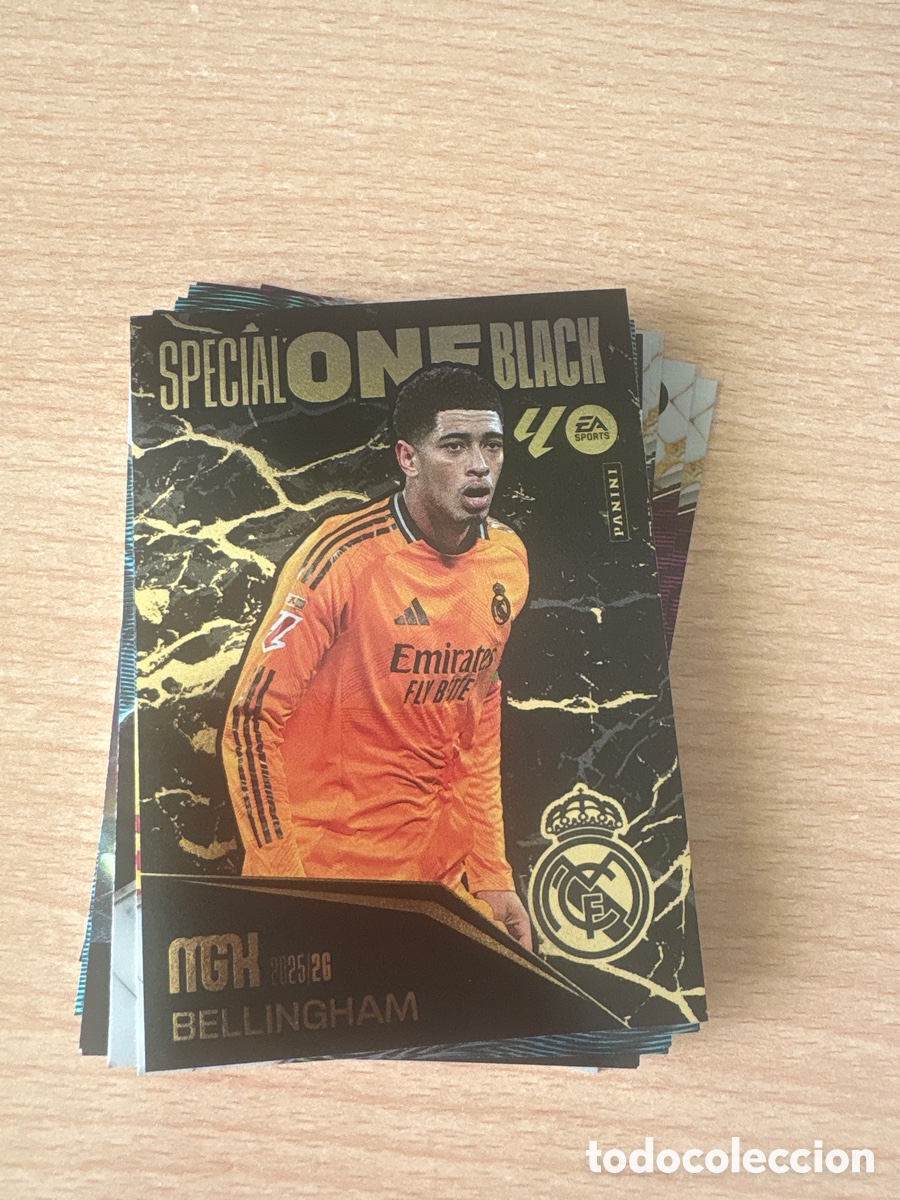 Cromos de F&uacute;tbol: Special one black megacracks bellingham 25-26
