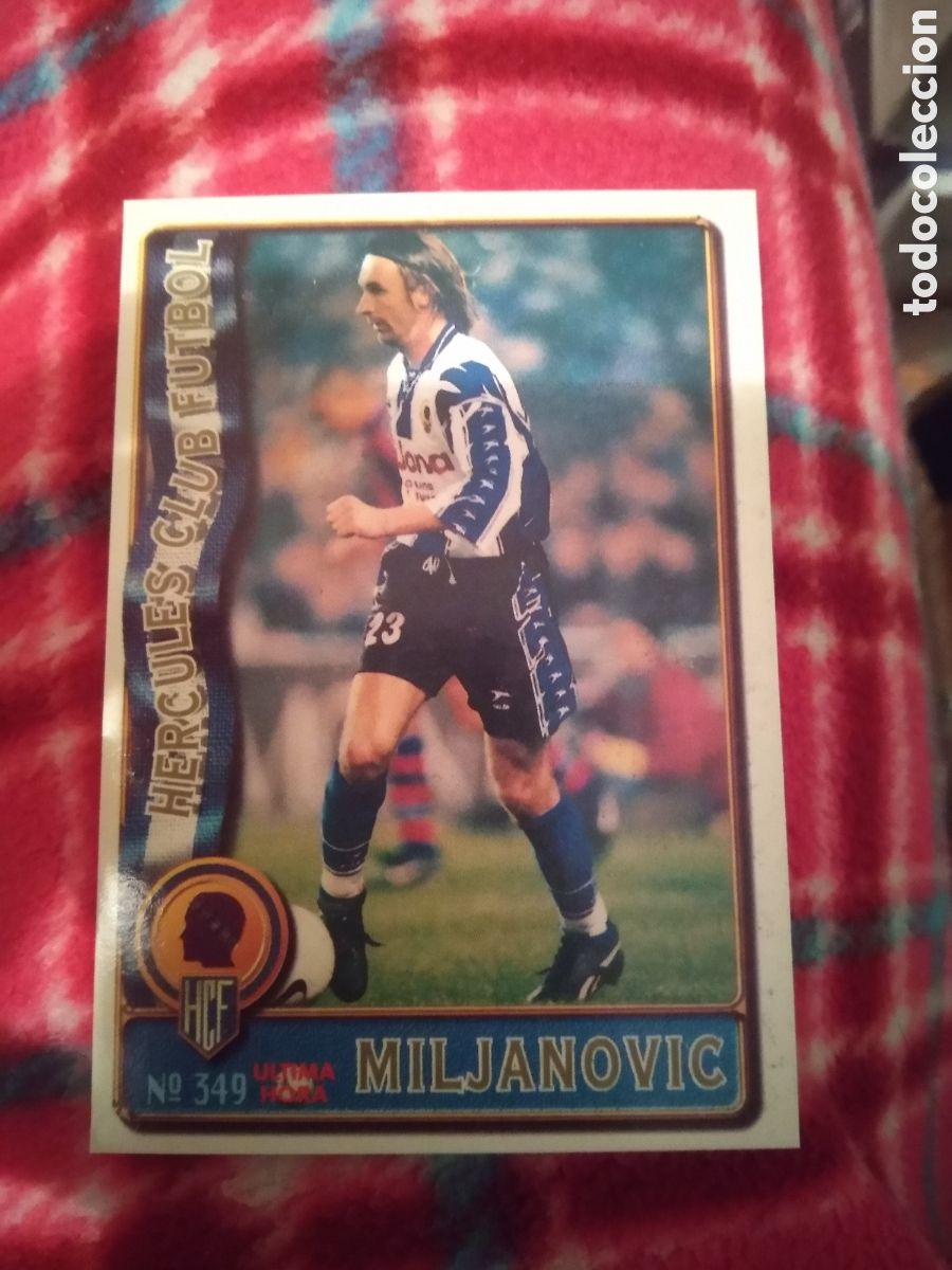 Cromos de F&uacute;tbol: 349 MILJANOVIC UH FICHAJE &Uacute;LTIMA HORA H&Eacute;RCULES - CROMO F&Uacute;TBOL FICHAS LIGA 96-97 MUNDICROMO 1996-1997