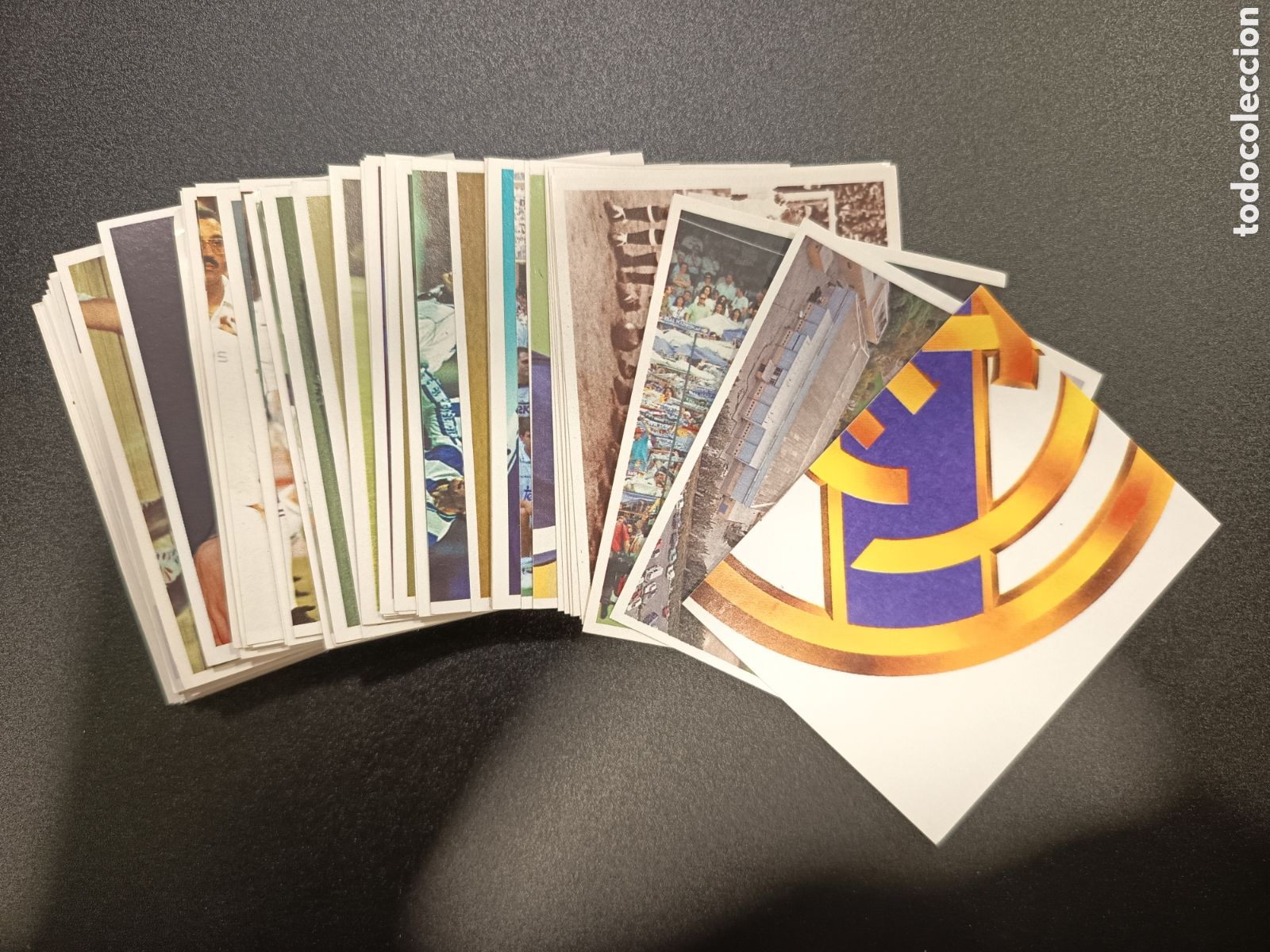Football Stickers: Lote +- 78 cromos Colecci&oacute;n Oficial Real Madrid 1994 1995 1994-95 MAGIC BOX INT SIN PEGAR