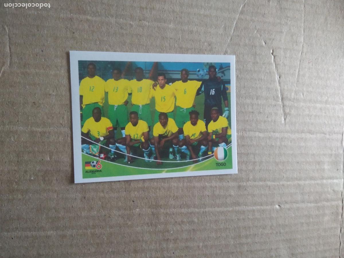Cromos de F&uacute;tbol: 423 EQUIPO PLANTILLA TOGO CROMO FUTBOL MUNDIAL 2006 NAVARRETE JUGADAS WORLD CUP COPA DEL MUNDO