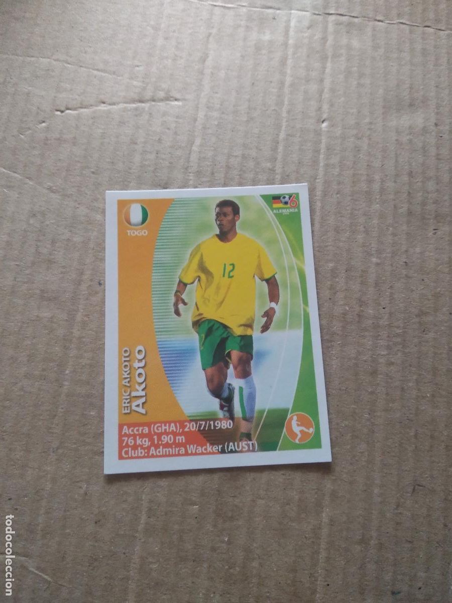 Cromos de F&uacute;tbol: 427 AKOTO TOGO CROMO FUTBOL MUNDIAL 2006 NAVARRETE JUGADAS WORLD CUP COPA DEL MUNDO