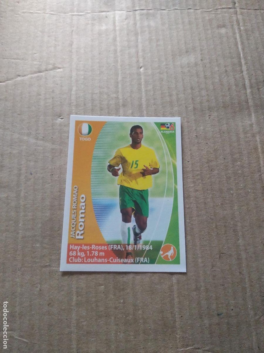 Cromos de F&uacute;tbol: 432 ROMAO TOGO CROMO FUTBOL MUNDIAL 2006 NAVARRETE JUGADAS WORLD CUP COPA DEL MUNDO