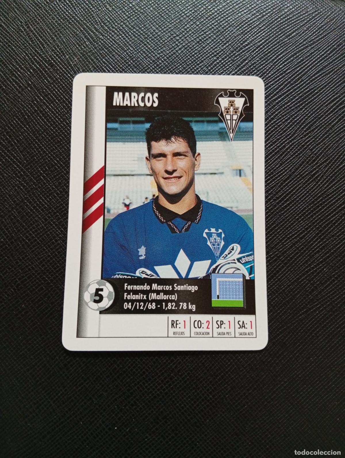Cromos de F&uacute;tbol: 5 MARCOS ALBACETE MARCA SUPER GOL 1995 1996 NAIPE SUPERGOL 95 96 FUTBOL - A185 PG271