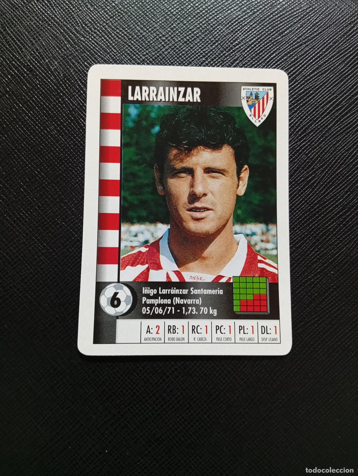 Cromos de F&uacute;tbol: 6 LARRAINZAR BILBAO MARCA SUPER GOL 1995 1996 NAIPE SUPERGOL 95 96 FUTBOL - A185 PG280 B