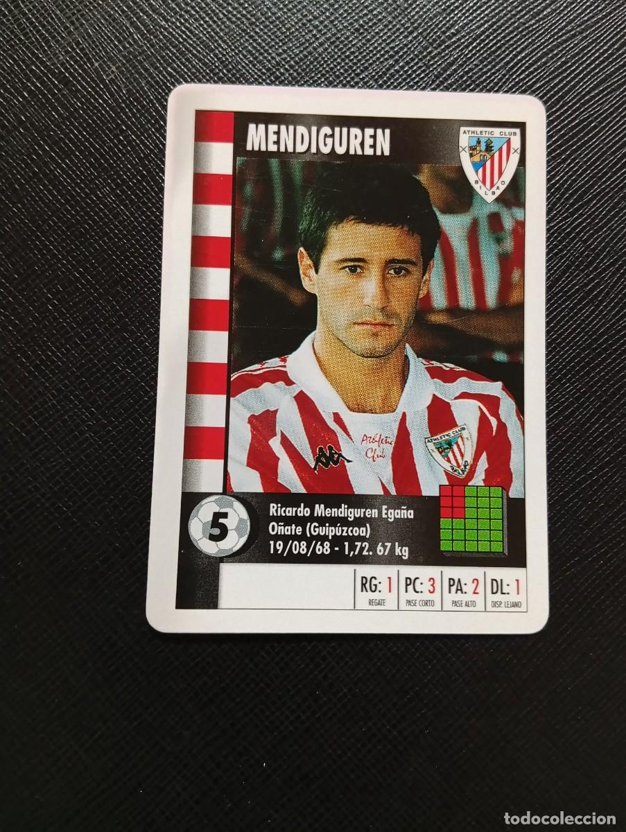 Cromos de F&uacute;tbol: 5 MENDIGUREN BILBAO MARCA SUPER GOL 1995 1996 NAIPE SUPERGOL 95 96 FUTBOL - A185 PG280