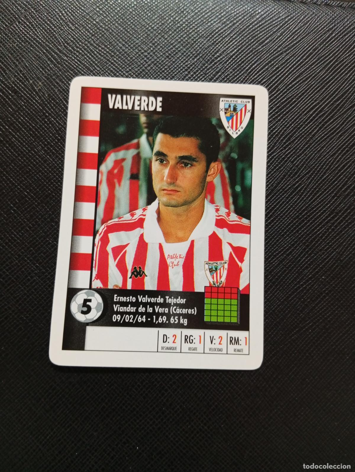 Cromos de F&uacute;tbol: 5 VALVERDE BILBAO MARCA SUPER GOL 1995 1996 NAIPE SUPERGOL 95 96 FUTBOL - A185 PG289