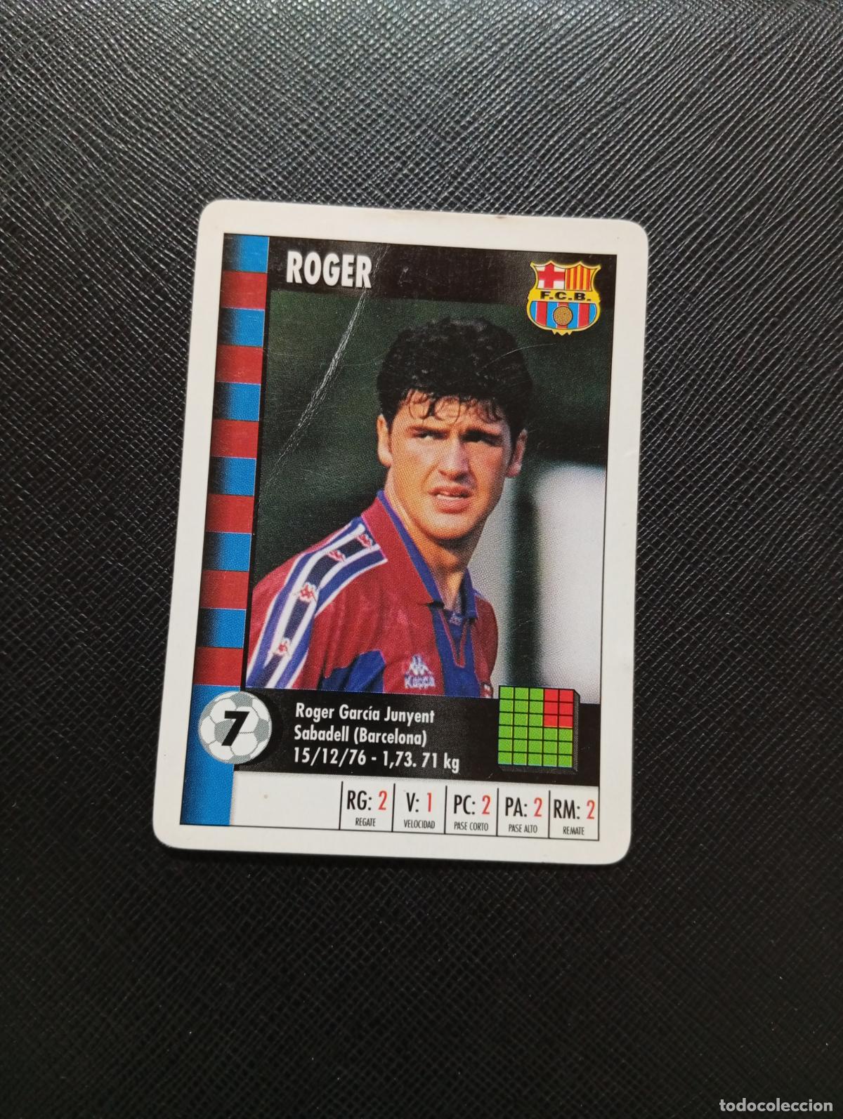 Cromos de F&uacute;tbol: 7 ROGER BARCELONA MARCA SUPER GOL 1995 1996 NAIPE SUPERGOL 95 96 FUTBOL - A185 PG316