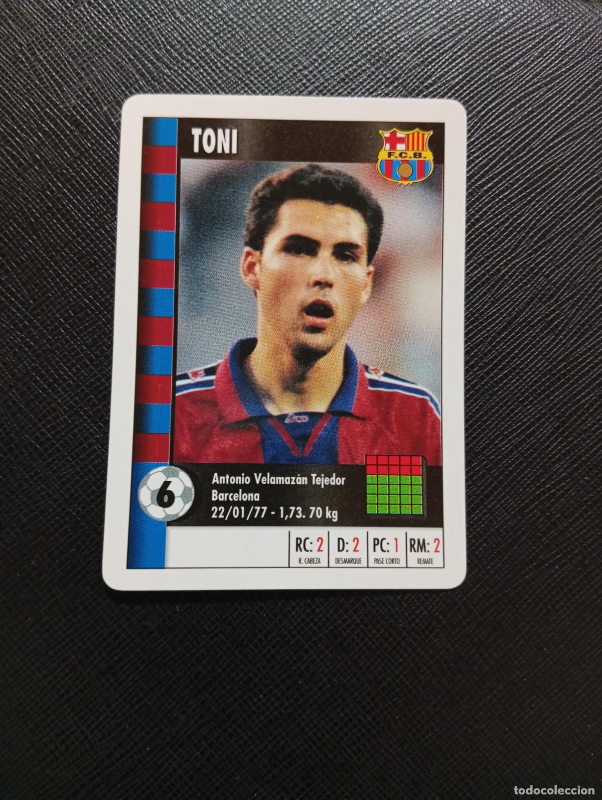 Cromos de Futebol: 6 TONI BARCELONA MARCA SUPER GOL 1995 1996 NAIPE SUPERGOL 95 96 FUTBOL - A185 PG325 C