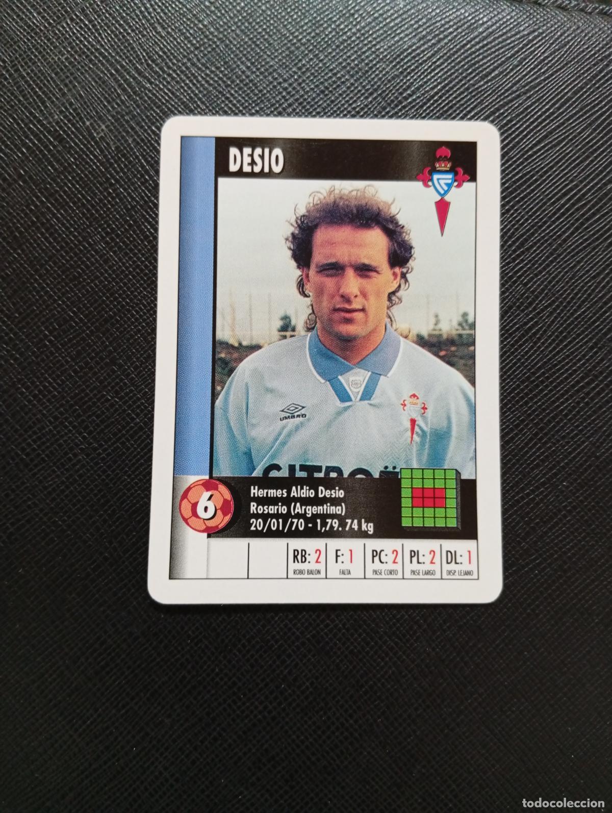 Cromos de F&uacute;tbol: 6 DESIO CELTA MARCA SUPER GOL 1995 1996 NAIPE SUPERGOL 95 96 FUTBOL - A185 PG361