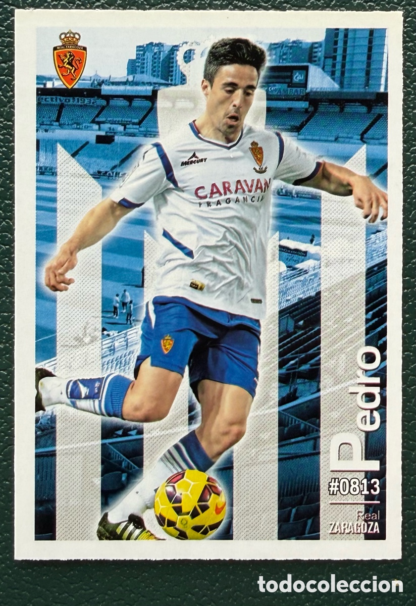 Cromos de F&uacute;tbol: 813 PEDRO REAL ZARAGOZA FICHAS ALBUM MUNDICROMO 2015 2016 15 16