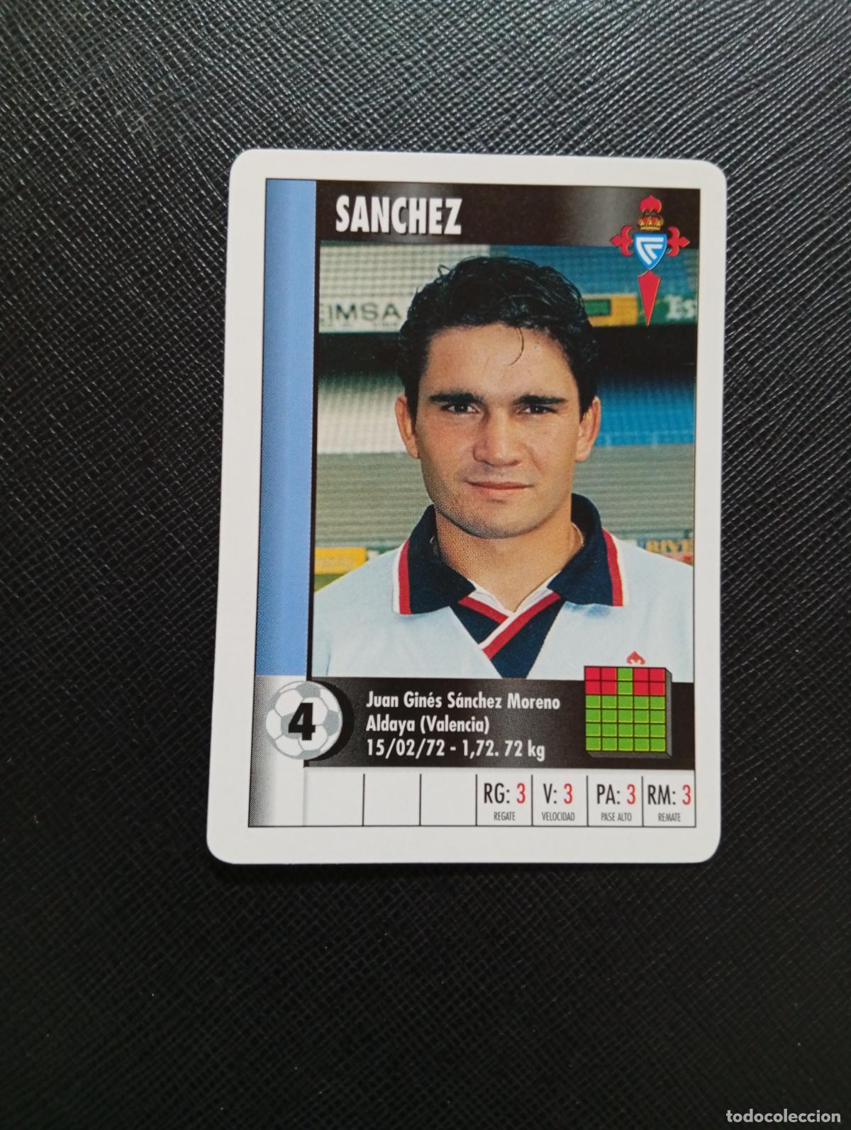 Cromos de F&uacute;tbol: 4 SANCHEZ CELTA MARCA SUPER GOL 1995 1996 NAIPE SUPERGOL 95 96 FUTBOL - A185 PG379