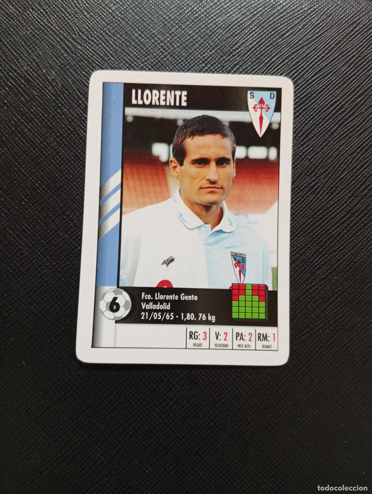 Cromos de F&uacute;tbol: 6 LLORENTE COMPOSTELA MARCA SUPER GOL 1995 1996 NAIPE SUPERGOL 95 96 FUTBOL - A185 PG397