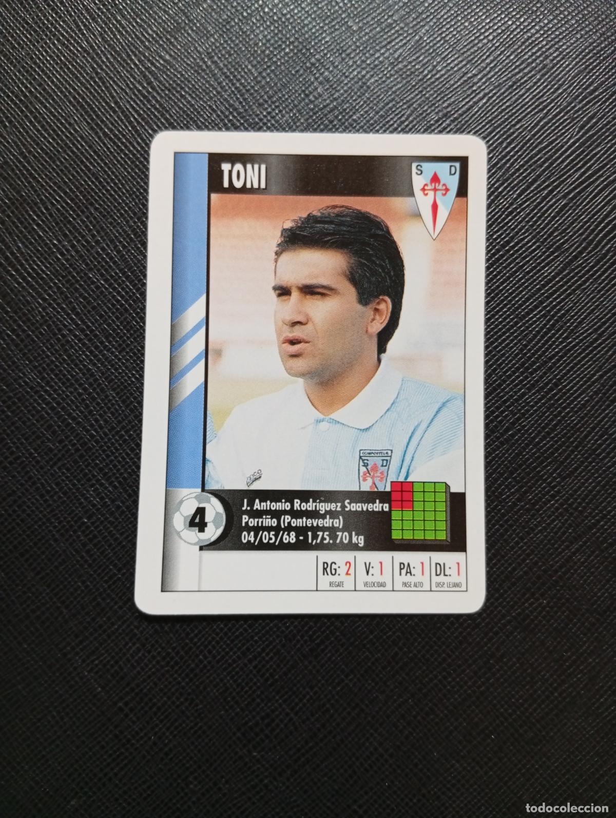 Fu&szlig;ball-Sticker: 4 TONI COMPOSTELA MARCA SUPER GOL 1995 1996 NAIPE SUPERGOL 95 96 FUTBOL - A185 PG424 C
