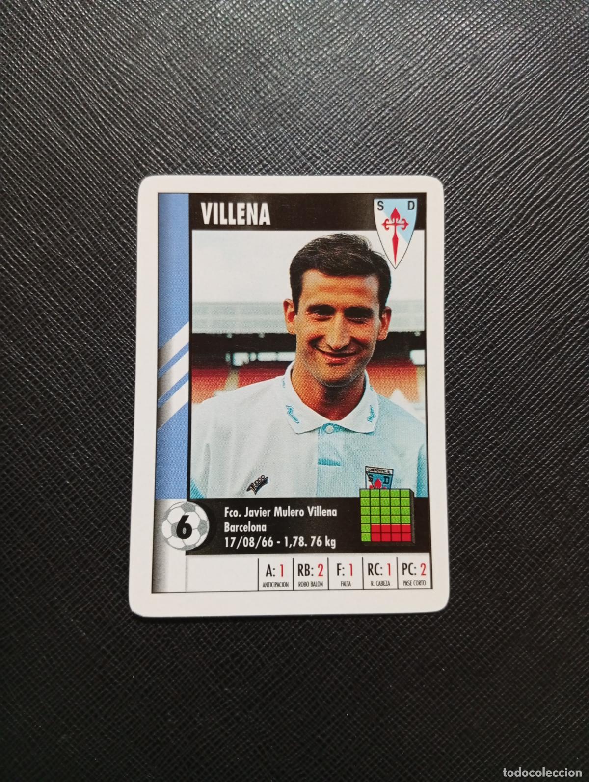 Cromos de F&uacute;tbol: 6 VILLENA COMPOSTELA MARCA SUPER GOL 1995 1996 NAIPE SUPERGOL 95 96 FUTBOL - A185 PG433