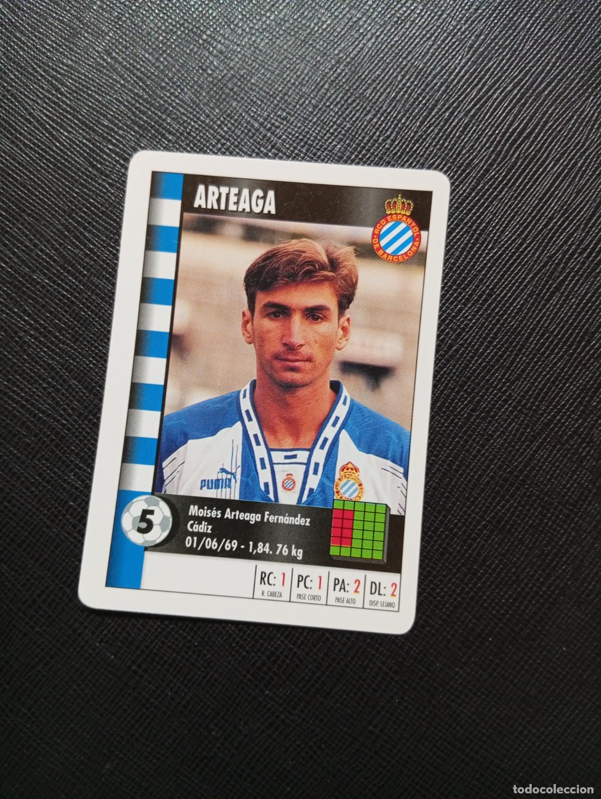 Cromos de F&uacute;tbol: 5 ARTEAGA ESPA&Ntilde;OL MARCA SUPER GOL 1995 1996 NAIPE SUPERGOL 95 96 FUTBOL - A185 PG496