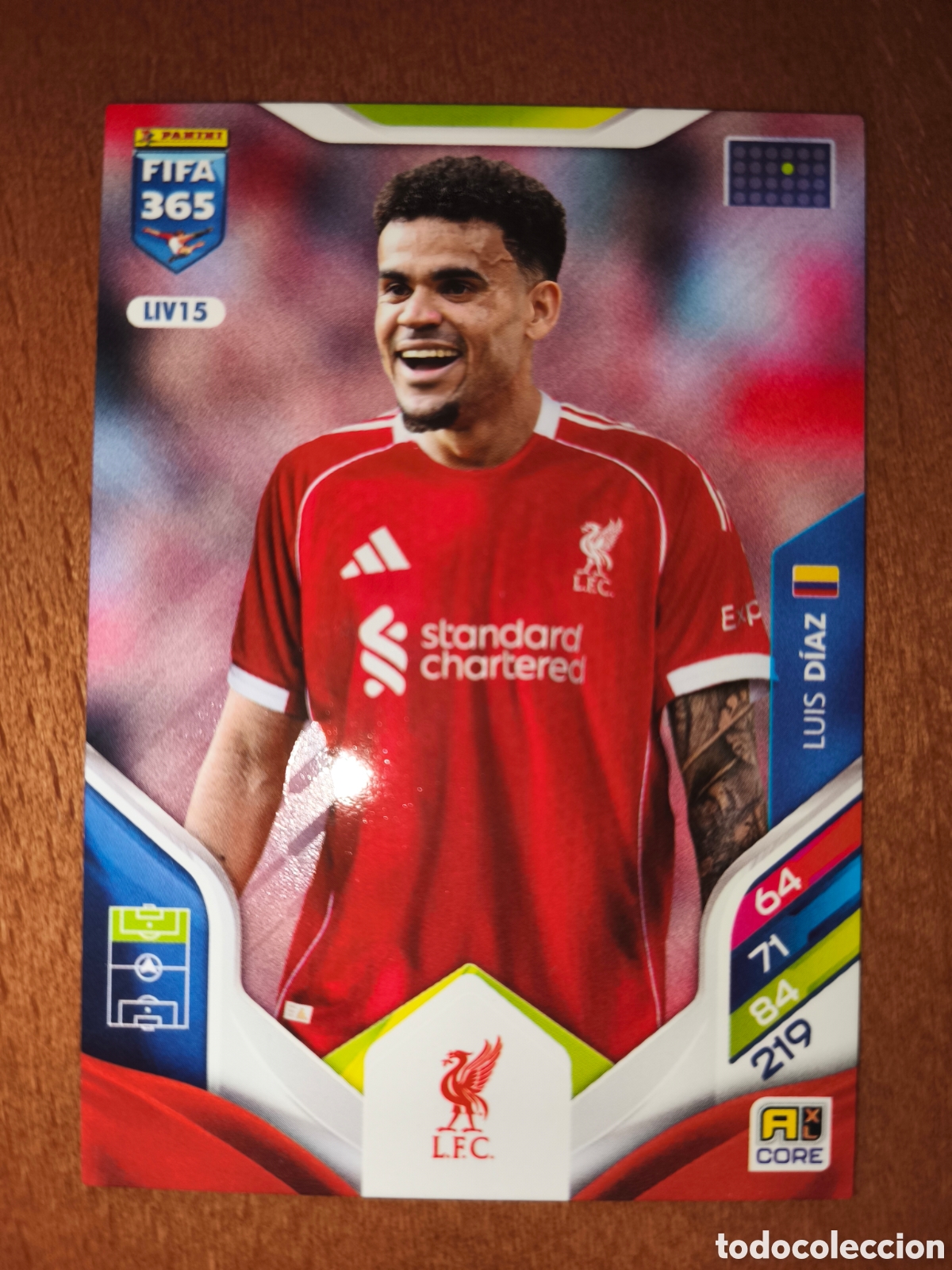 Cromos de F&uacute;tbol: Luis D&iacute;az LIV15 Adrenalyn XL Fifa 365 2026 Liverpool