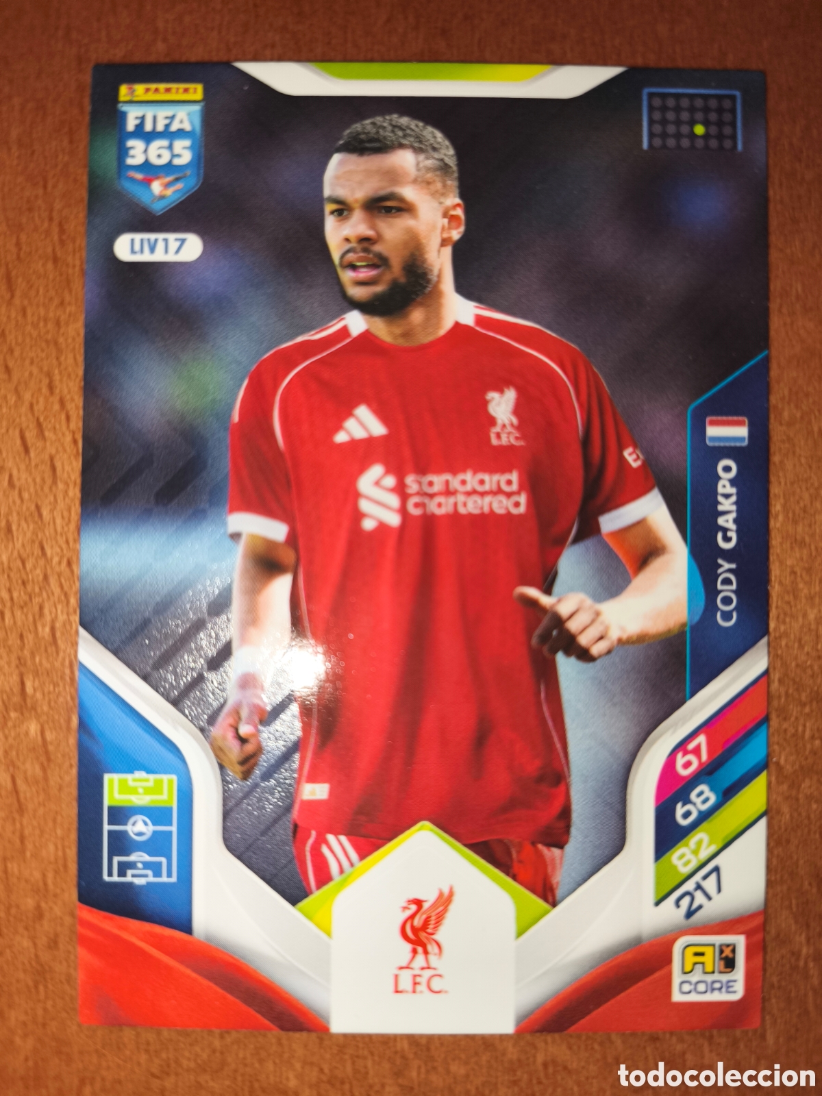 Cromos de F&uacute;tbol: Cody Gakpo LIV17 Adrenalyn XL Fifa 365 2026 Liverpool