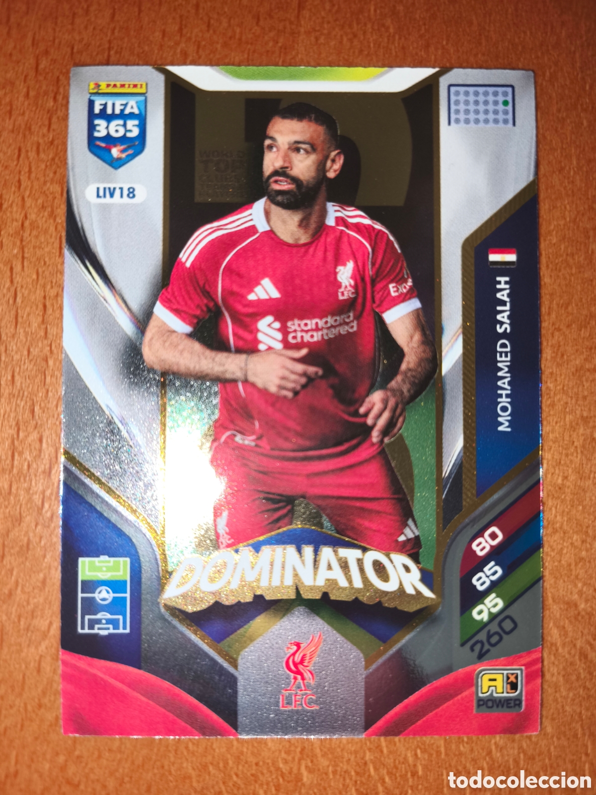 Cromos de F&uacute;tbol: Mohamed Salah LIV18 Adrenalyn XL Fifa 365 2026 Liverpool