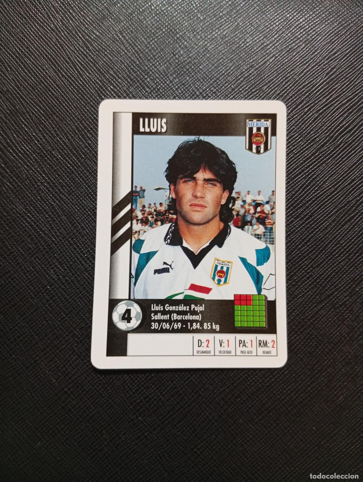 Cromos de F&uacute;tbol: 4 LLUIS MERIDA MARCA SUPER GOL 1995 1996 NAIPE SUPERGOL 95 96 FUTBOL - A185 PG181