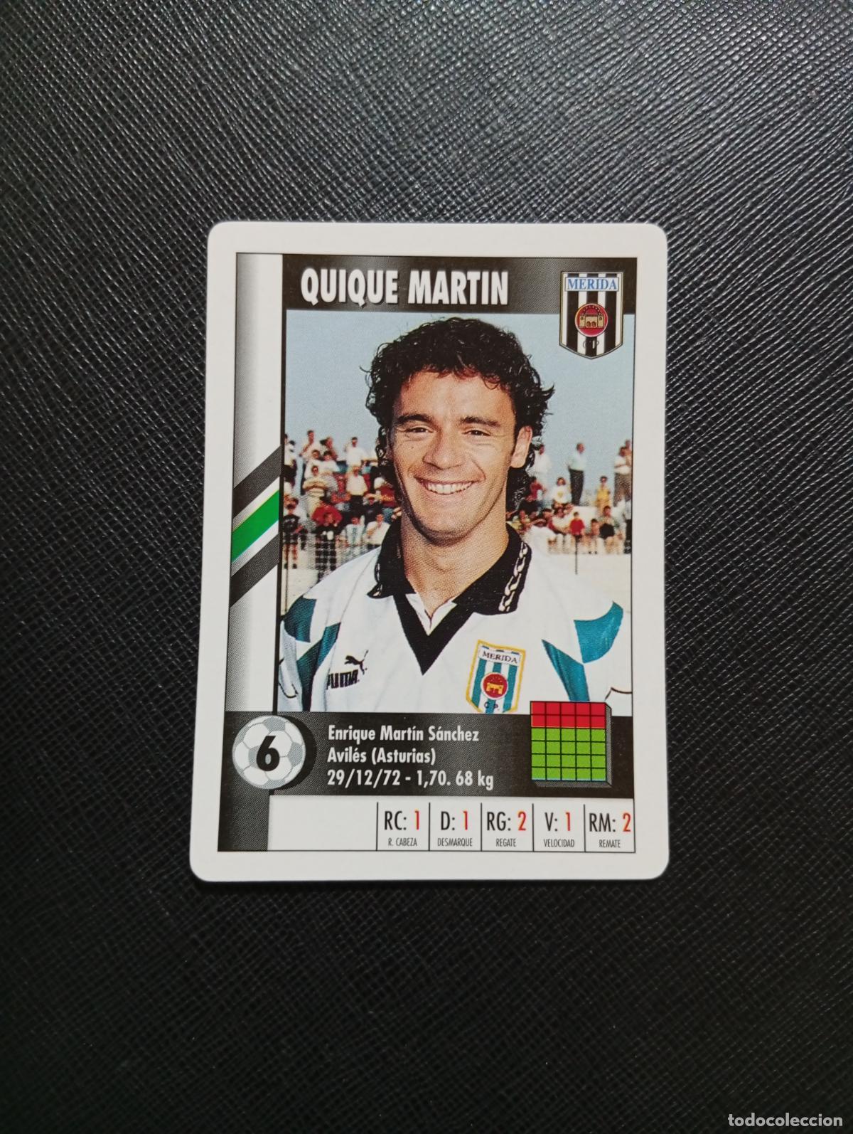 Cromos de Futebol: 6 QUIQUE MARTIN MERIDA MARCA SUPER GOL 1995 1996 NAIPE SUPERGOL 95 96 FUTBOL - A119 PG1 D