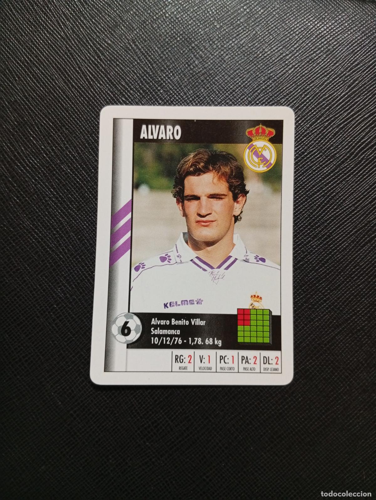 Cromos de F&uacute;tbol: 6 ALVARO REAL MADRID MARCA SUPER GOL 1995 1996 NAIPE SUPERGOL 95 96 FUTBOL - A119 PG1