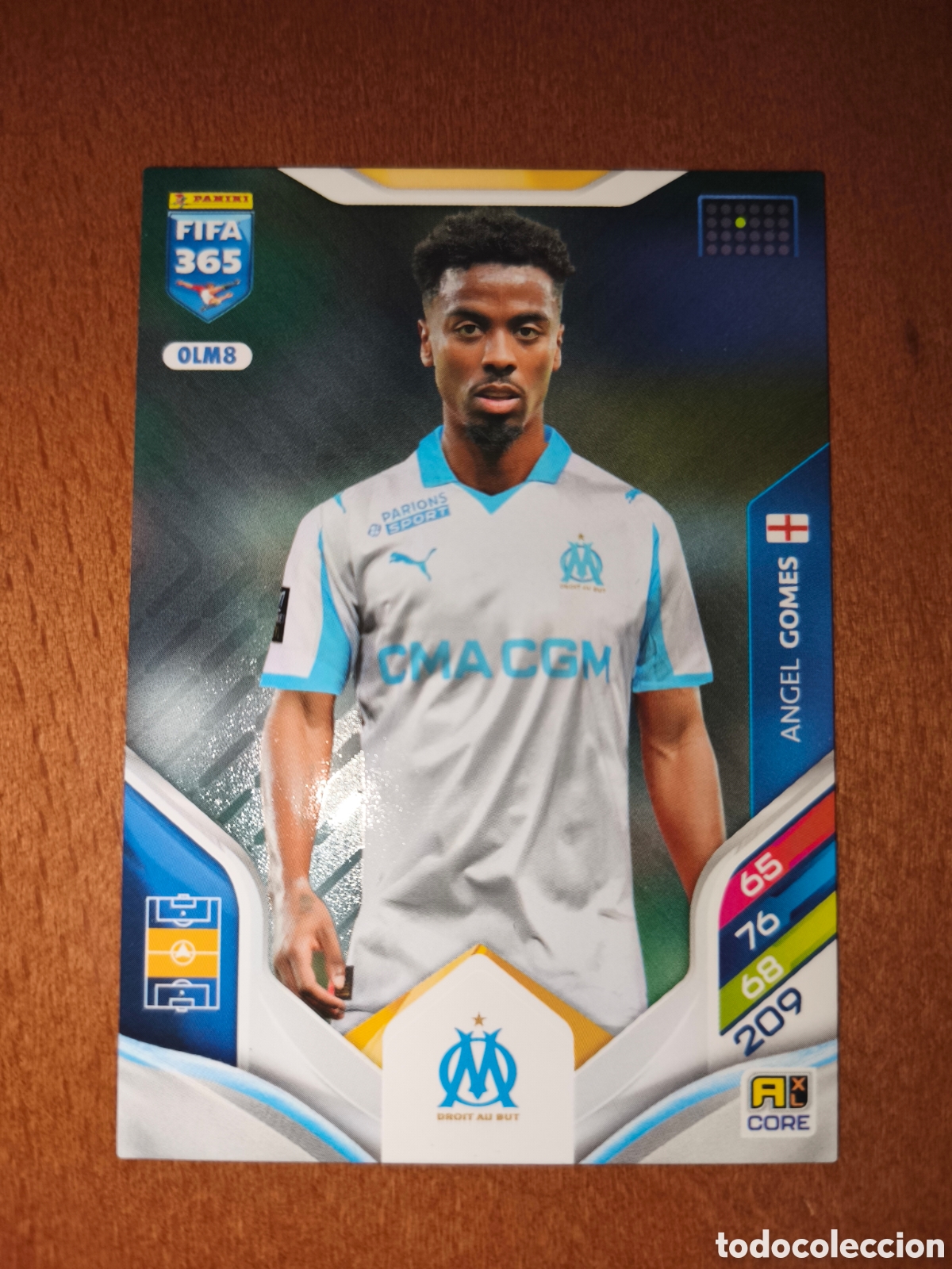 Cromos de F&uacute;tbol: Angel Gomes OLM8 Adrenalyn XL Fifa 365 2026 Olympique De Marsella