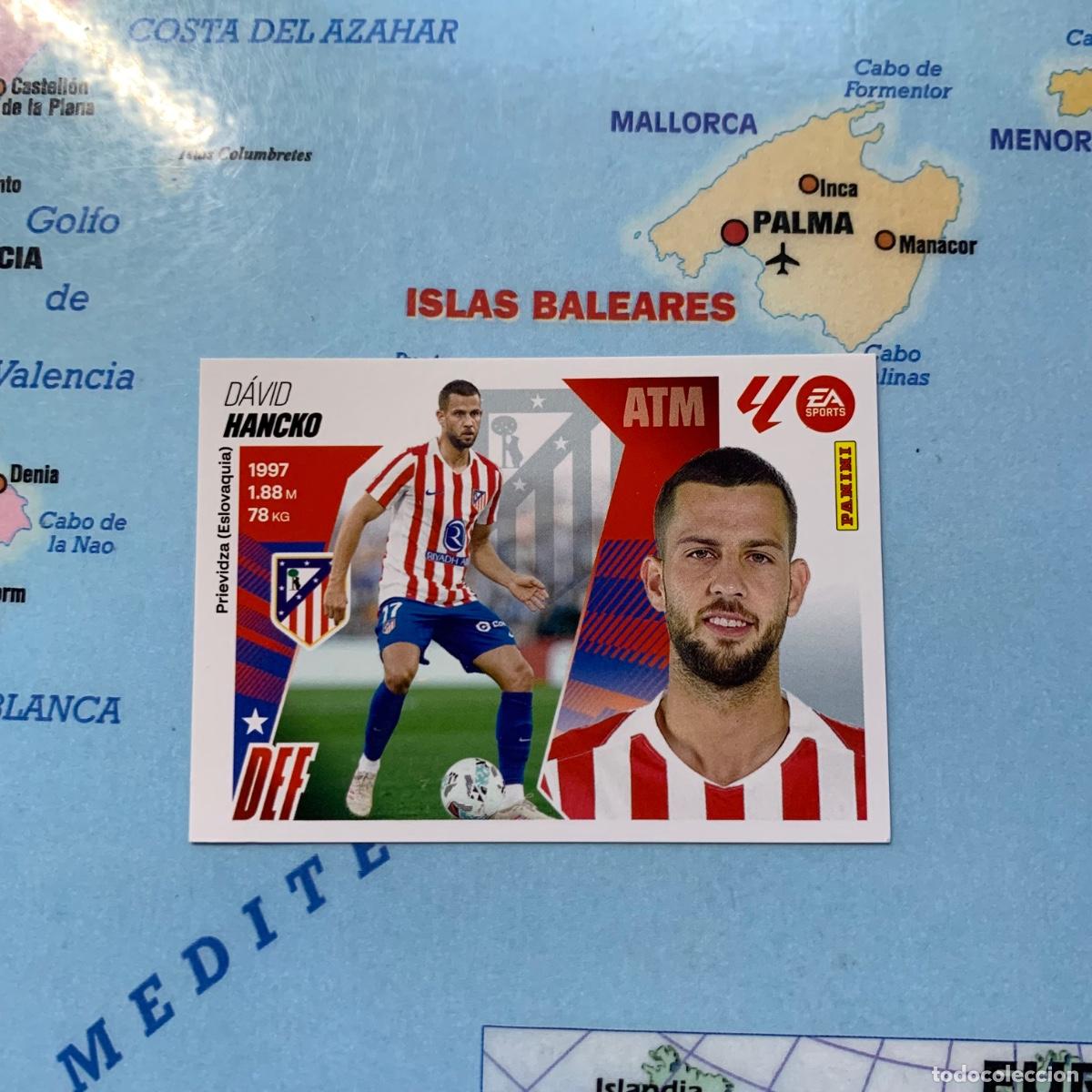 Cromos de F&uacute;tbol: Hancko &uacute;ltimo fichaje n&uacute;mero 35 del Atl&eacute;tico de Madrid cromo liga este 25-26 2025-2026