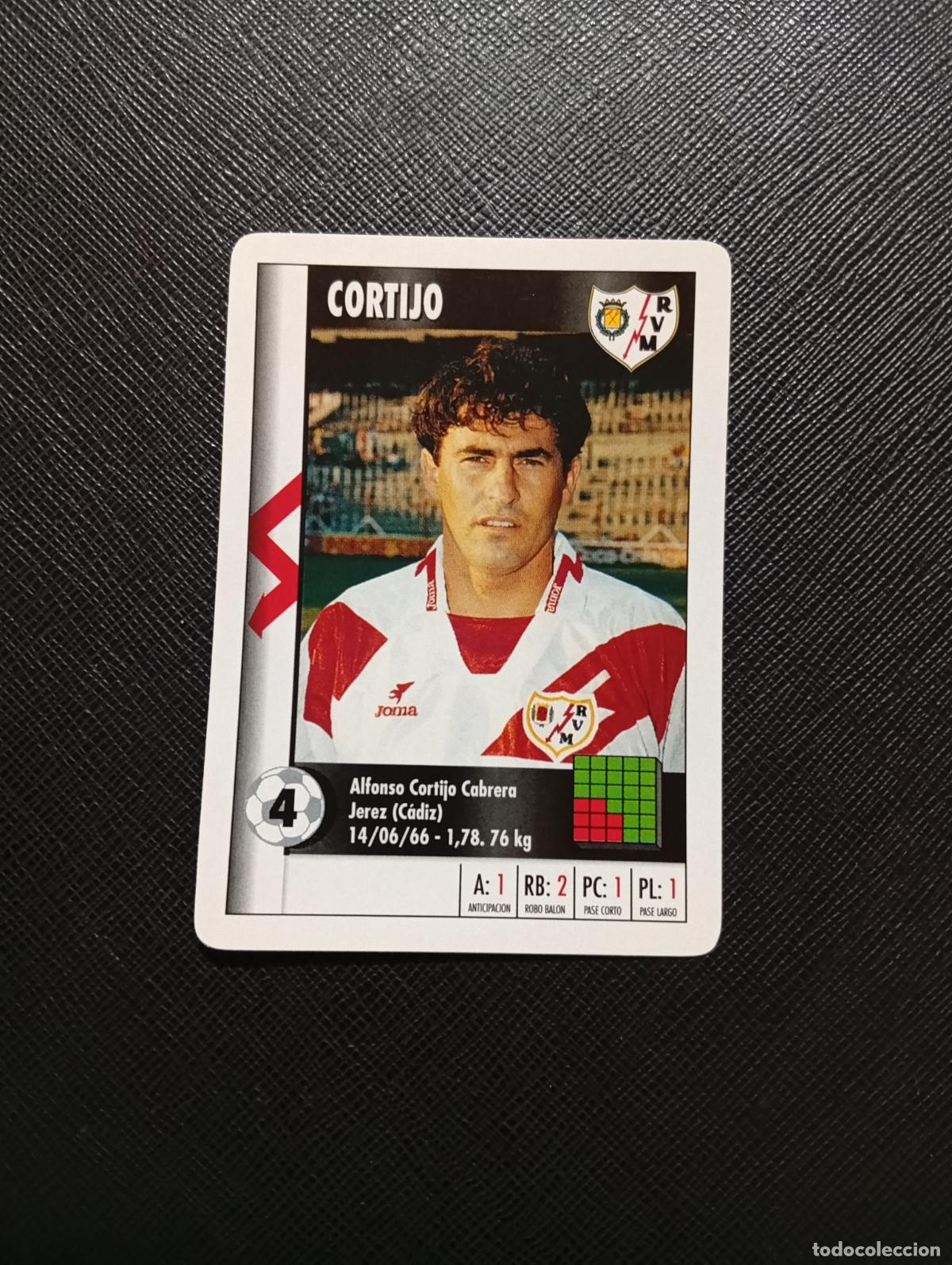 Cromos de F&uacute;tbol: 4 CORTIJO RAYO VALLECANO MARCA SUPER GOL 1995 1996 NAIPE SUPERGOL 95 96 FUTBOL - A119 PG82