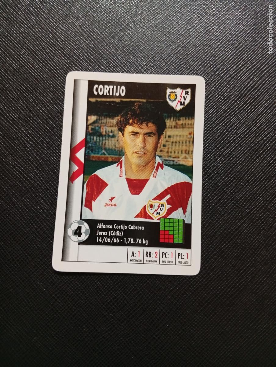 Football Stickers: 4 CORTIJO RAYO VALLECANO MARCA SUPER GOL 1995 1996 NAIPE SUPERGOL 95 96 FUTBOL - A119 PG91