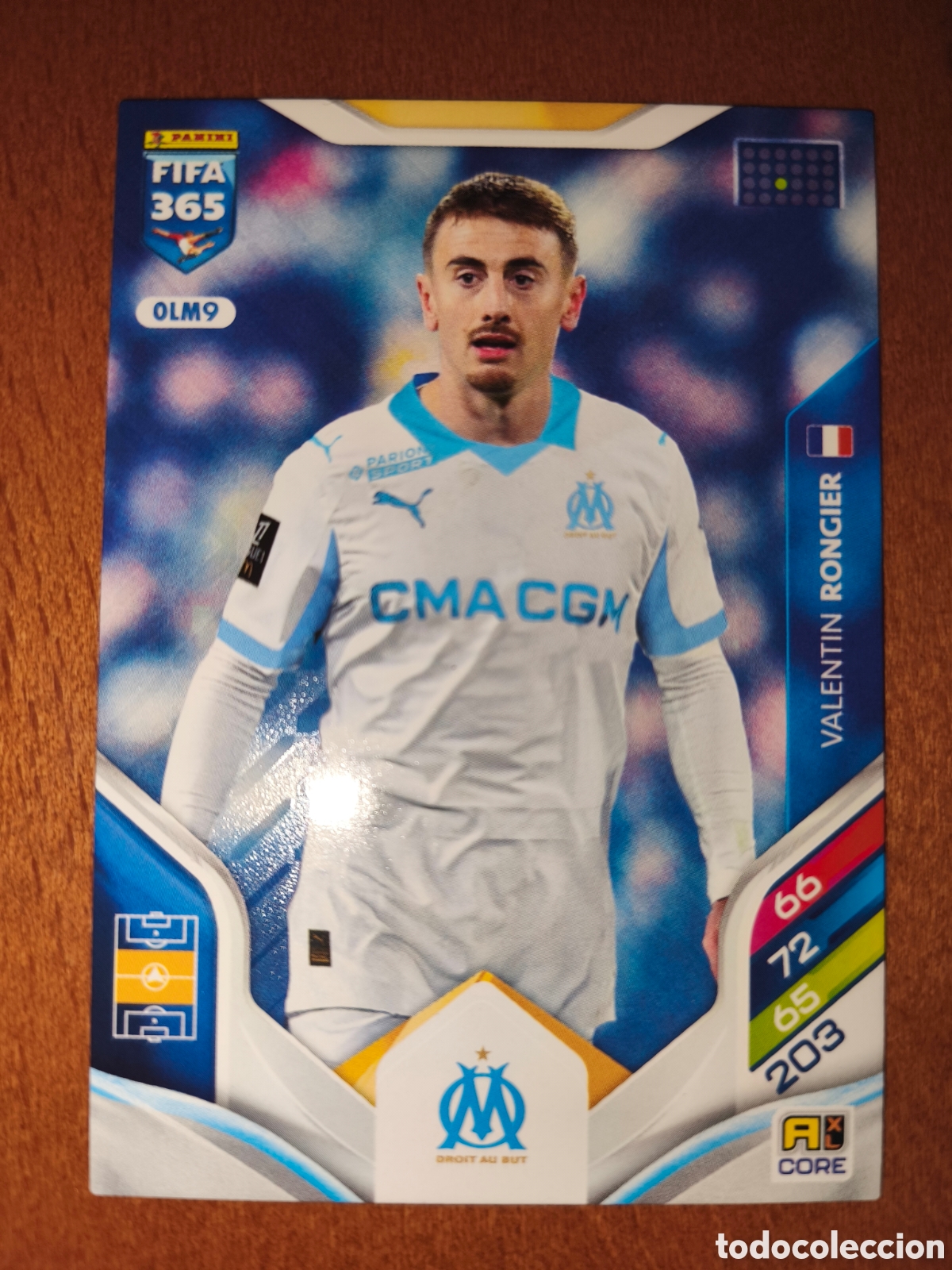 Football Stickers: Valentin Rongier OLM9 Olympique De Marsella