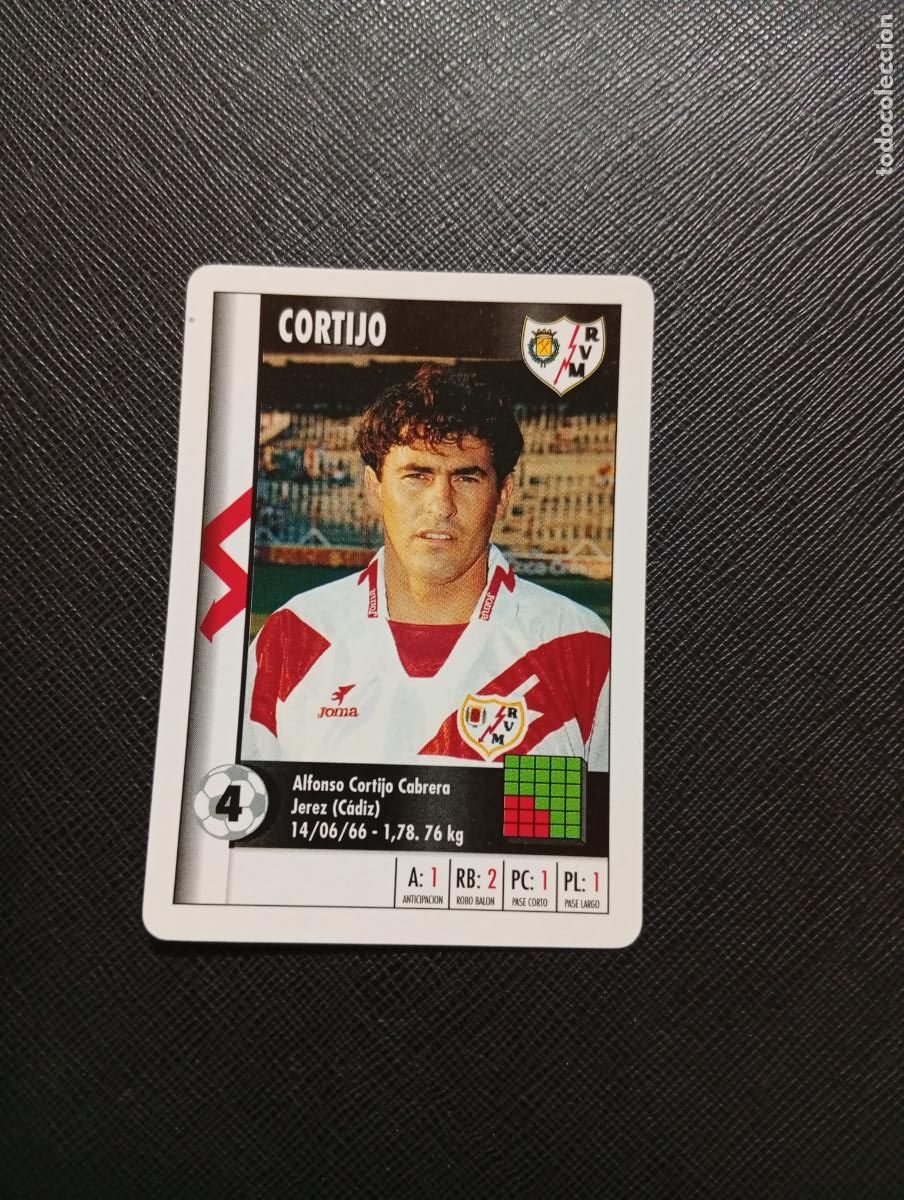 Football Stickers: 4 CORTIJO RAYO VALLECANO MARCA SUPER GOL 1995 1996 NAIPE SUPERGOL 95 96 FUTBOL - A119 PG91 B
