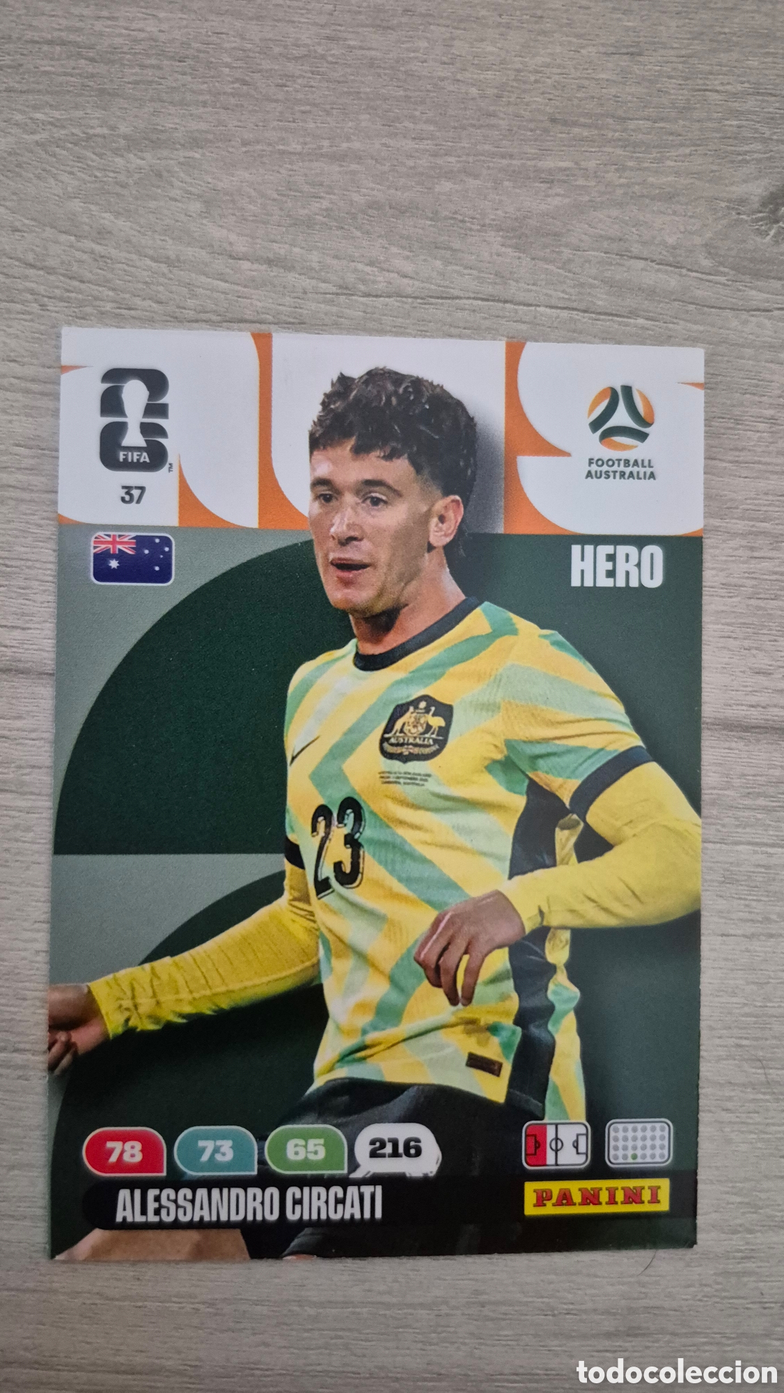 Cromos de F&uacute;tbol: N&deg;37 Australia Alessandro Circati Adrenalyn FIFA World Cup 2026