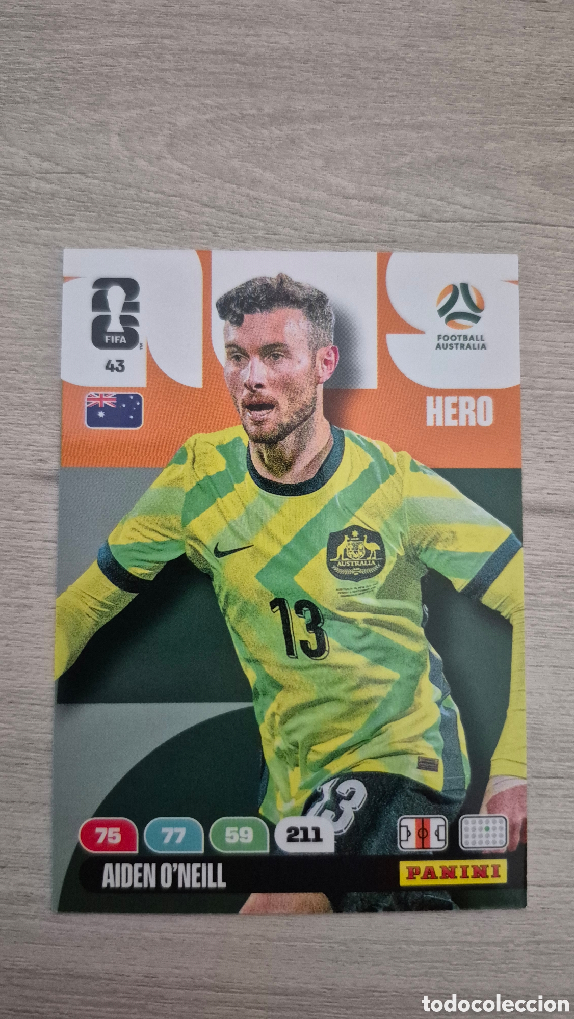 Cromos de Futebol: N&deg;43 Australia Aiden O'neill Adrenalyn FIFA World Cup 2026