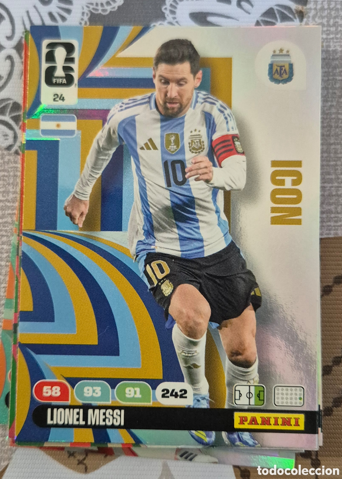 Cromos de F&uacute;tbol: 24 messi Argentina icon adrenalyn fifa world cup 2026