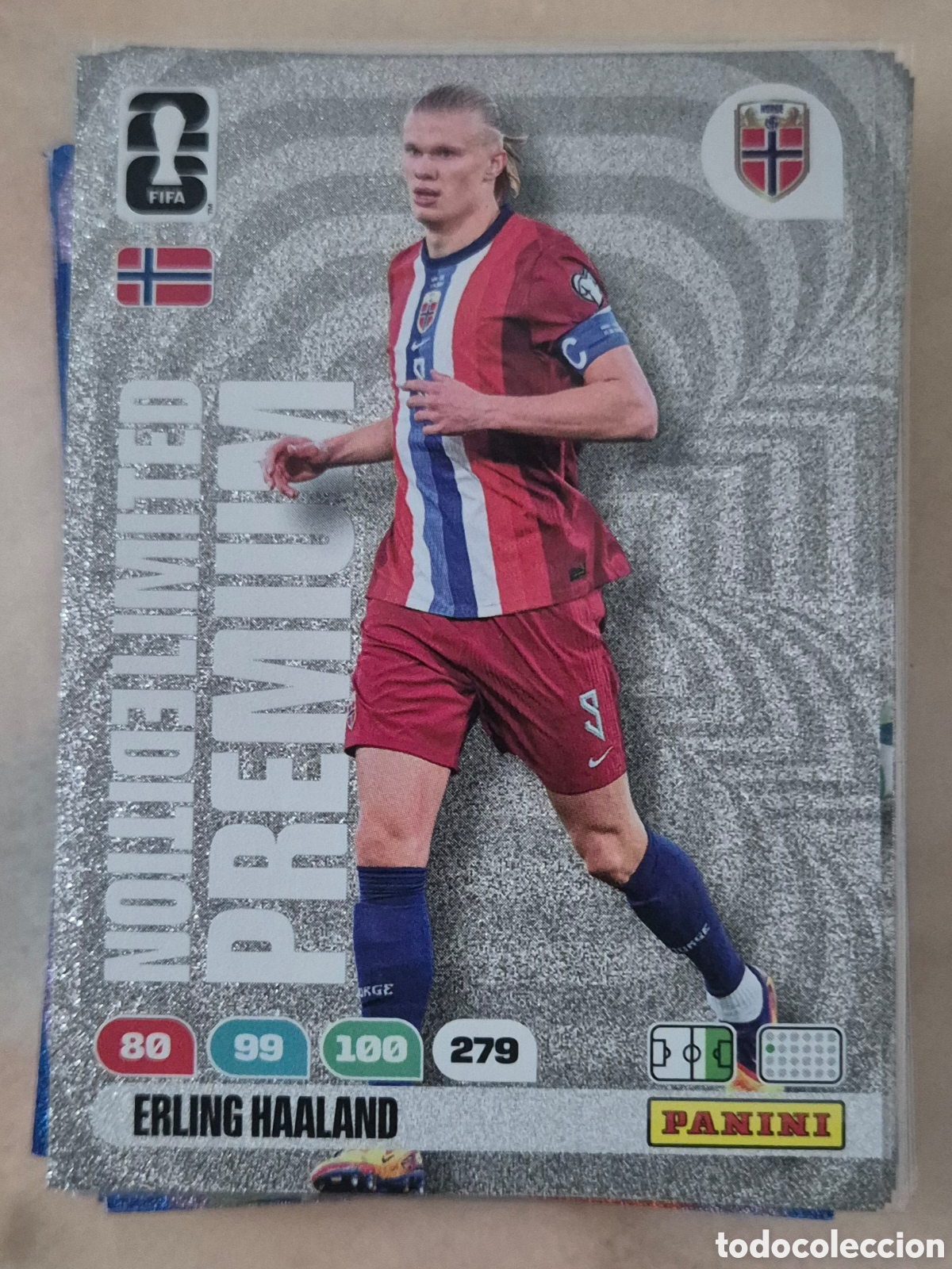 Cromos de F&uacute;tbol: Haaland Noruega limited edition premium adrenalyn fifa world cup 2026