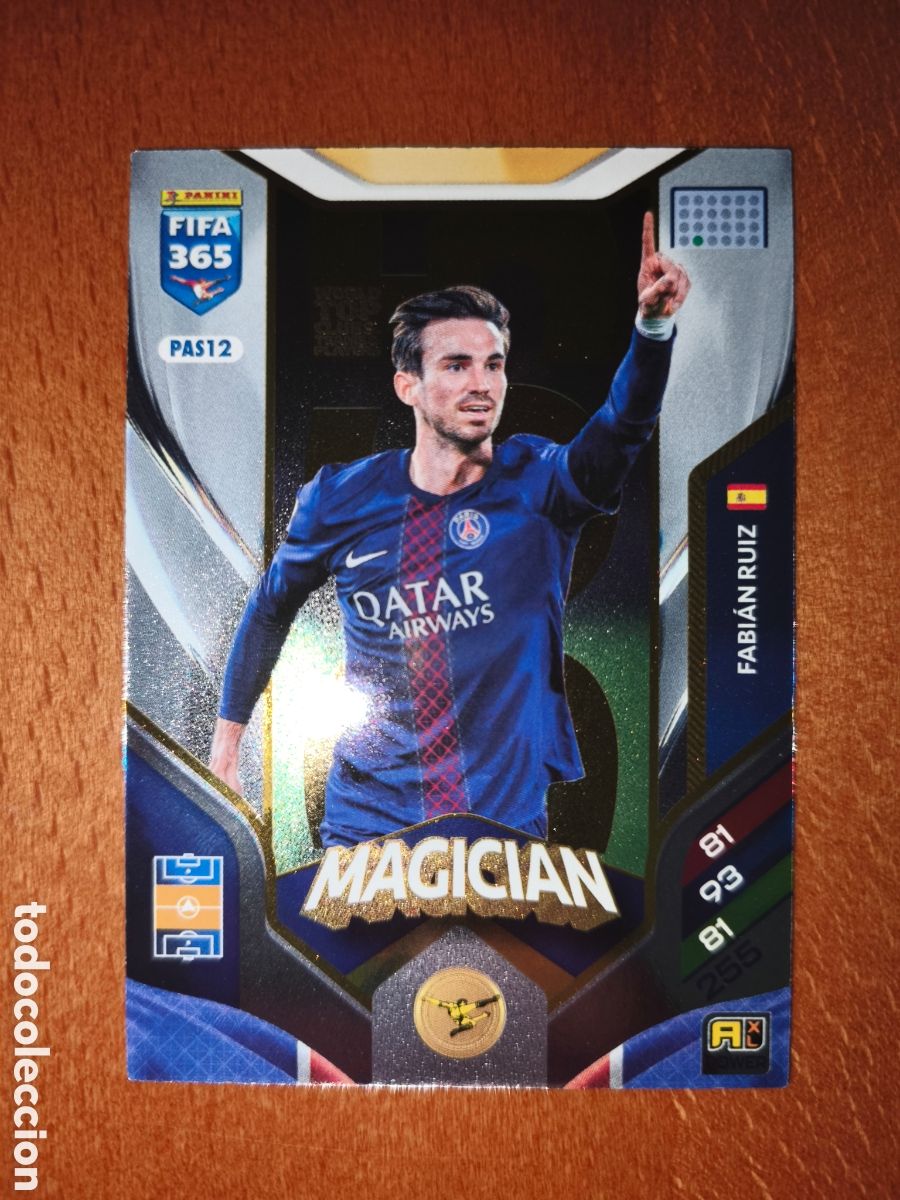 Cromos de F&uacute;tbol: Fabian Ruiz PAS12 MAGICIAN Adrenalyn XL Fifa 365 2026 Paris