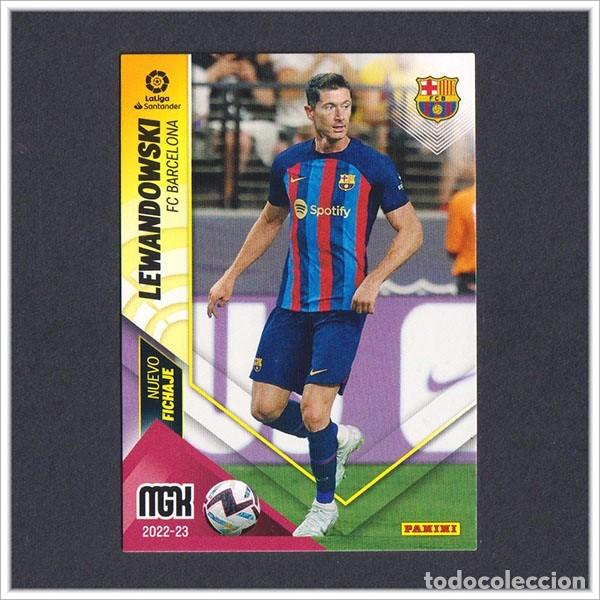 Cromos de Futebol: MEGACRACKS 2022 2023 22 23 PANINI LEWANDOWSKI 453 FICHAJE BARCELONA COLECCI&Oacute;N LIGA BAR&Ccedil;A MGK 2&ordf; ED