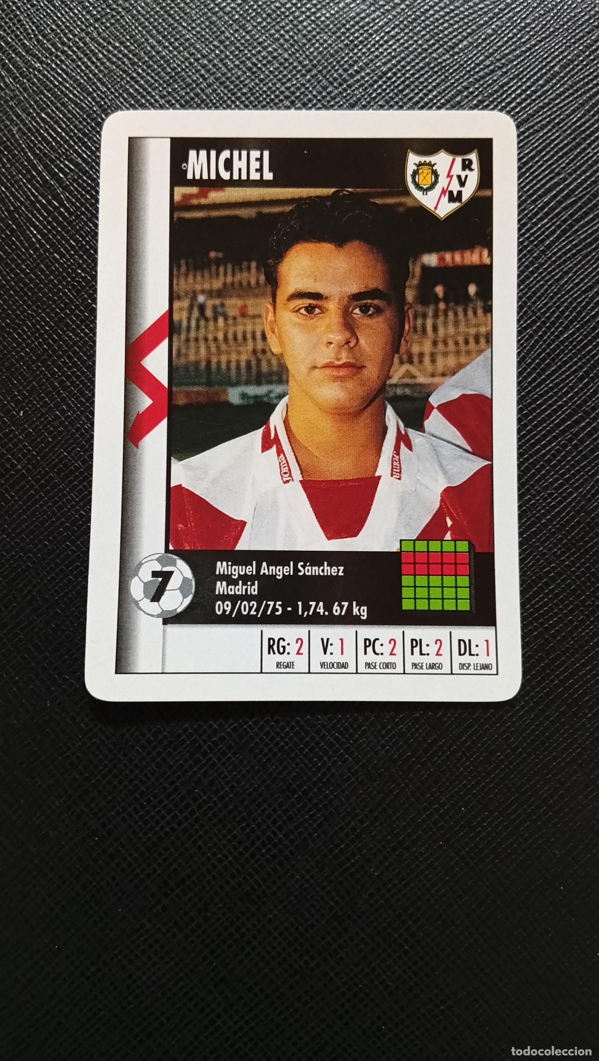 Figurine di Calcio: 7 MICHEL RAYO VALLECANO MARCA SUPER GOL 1995 1996 NAIPE SUPERGOL 95 96 FUTBOL - A119 PG118 C